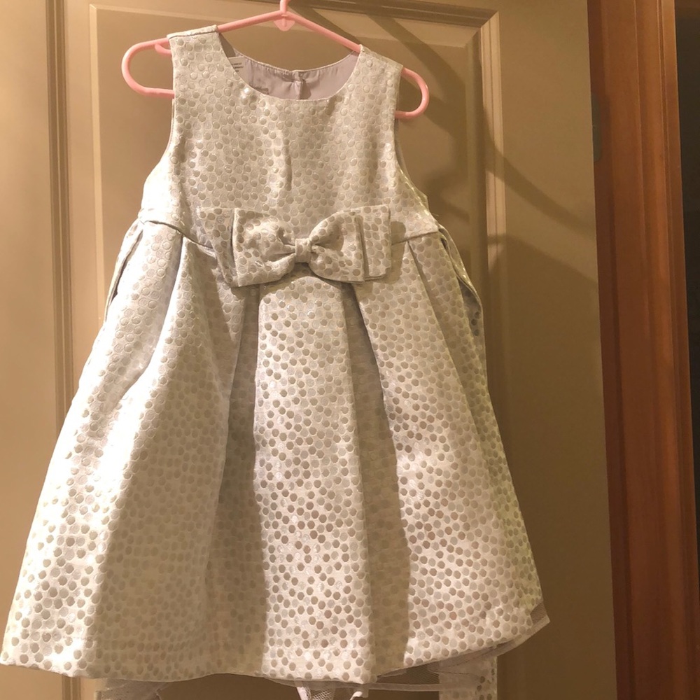 Girls Silver Dress Size 4T